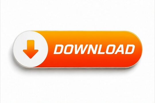 Bright orange download button with white arrow icon