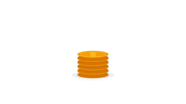 Digital pile of gold coins with a Goal Completed notification