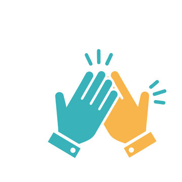 Two hands clapping icon