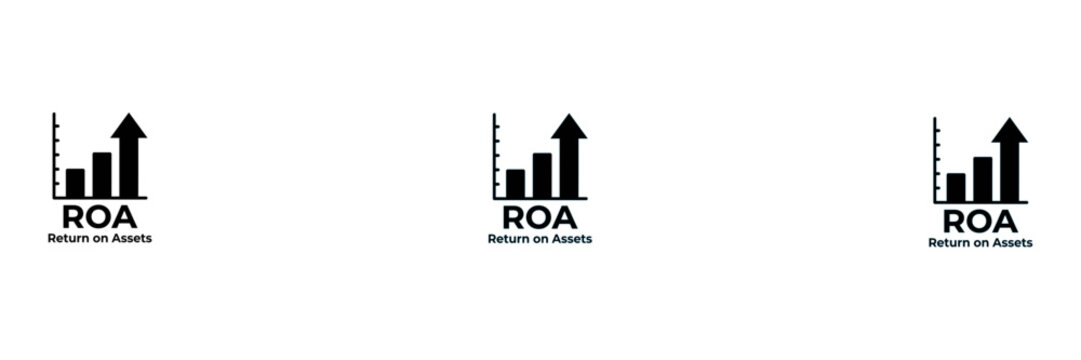 Simple upward growth bar chart with rga label