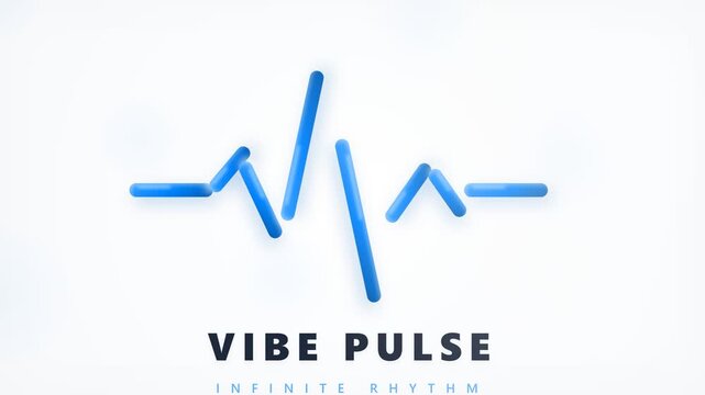 Abstract blue pulse wave graphic design representing rhythm and energy.