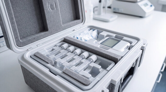 Medical Cold Chain Transport Case for Biological Sample Vials