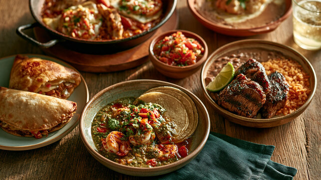 A vibrant culinary collection representing Spanish-speaking cultures through diverse traditional dishes from Europe, Latin America and the Caribbean.