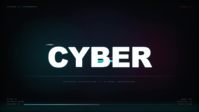 Glitchy DISTORT Text Effect - Digital Distortion and Glitch Art