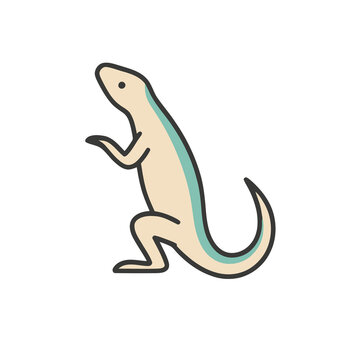 Cartoon lizard illustration