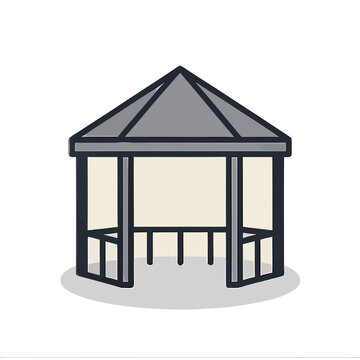 Illustration of a gazebo