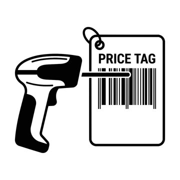 Barcode Scanner Price Tag Icon