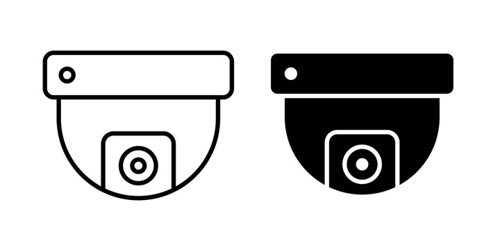 Dome cctv camera icon