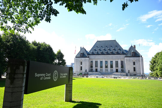 Ottawa, Ontario, Canada - June 26, 2026: The Supreme Court of Canada building (SCC, CSC) in Ottawa, ON.