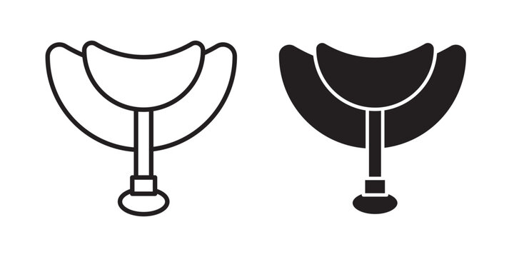 Horse saddle icon