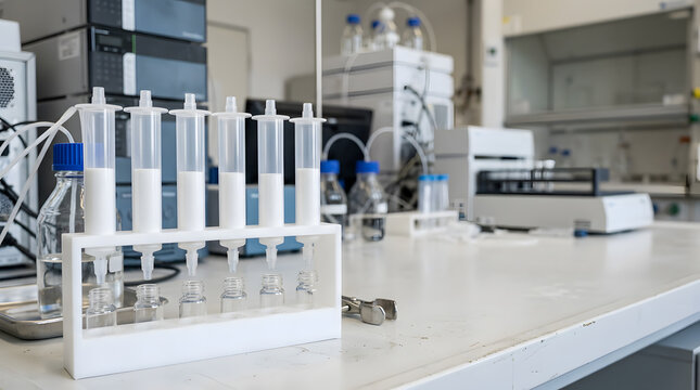 disposable laboratory solid phase extraction cartridges for sample purification, analytical chemistry workflows and precise compound separation