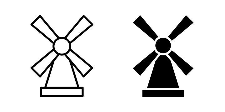 Mill sign icon