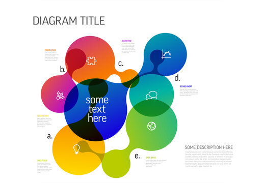 Abstract Metaballs Infographic Diagram Template for Business Presentation