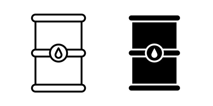 Oil drum container icon