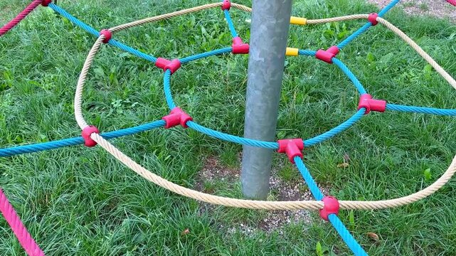 Rope Pyramid Playground Structure for Children