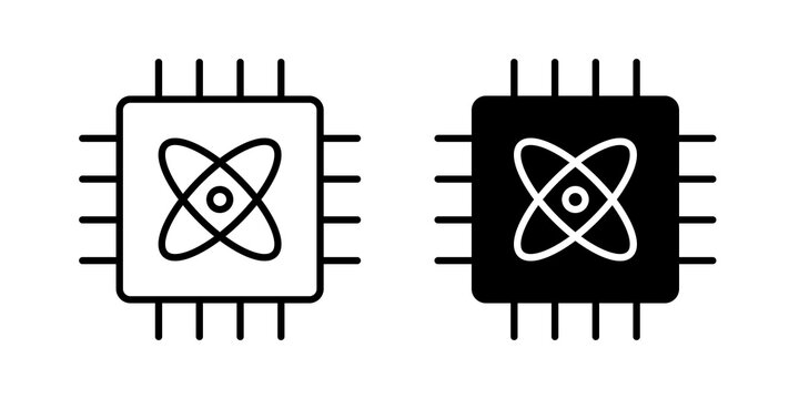 Quantum computing icon