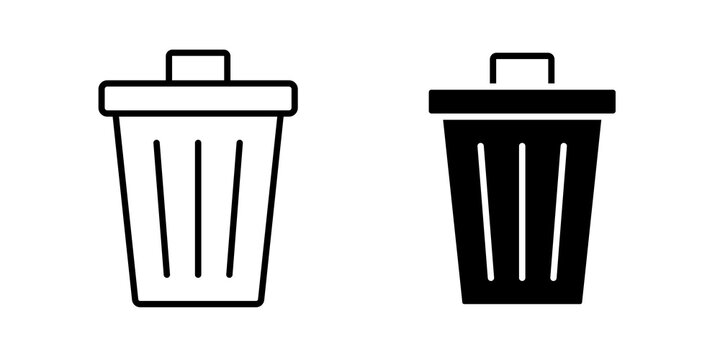 Trash bin icon