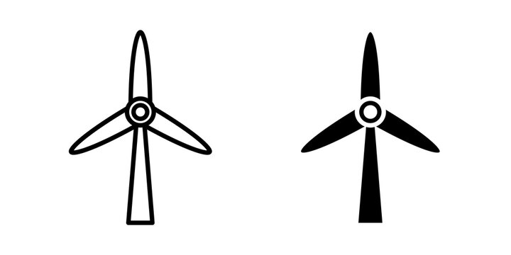 Wind turbine icon