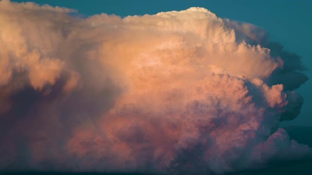 Soft scenic clouds seamless animated loop with calming sky motion