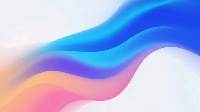 Smooth Fluid Wave Gradient Animation Background Loop