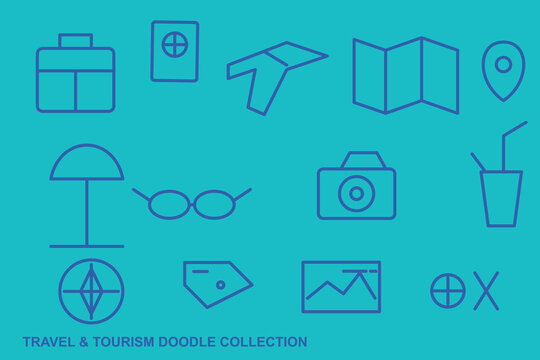 Travel Tourism Doodle