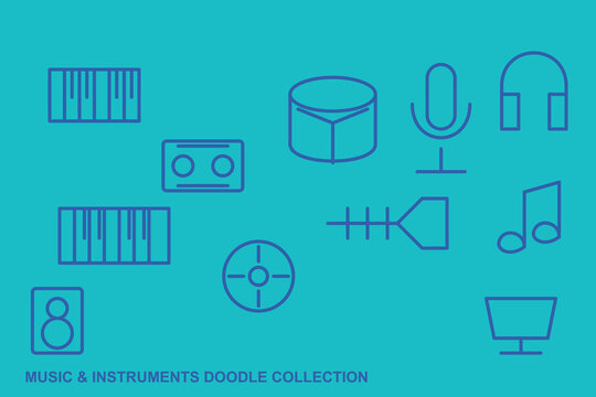 Music Instruments Doodle