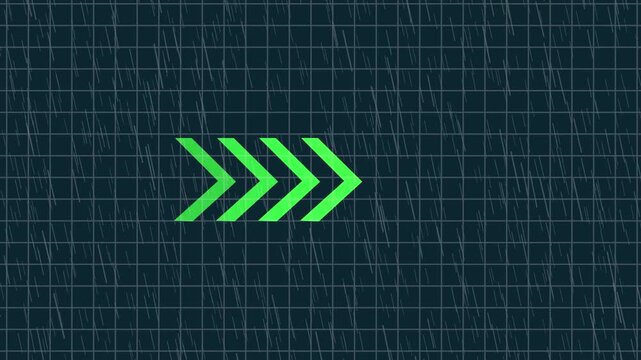 Abstract Right-directional arrow loop animation, arrow sign symbol looping animation direction concept animated, Business growth arrow and graph chart, Business line arrow..