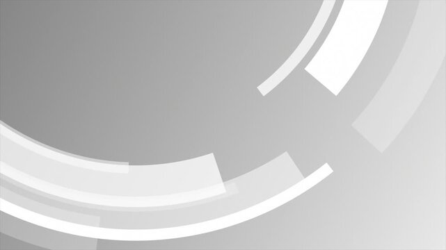 Animated white color rotating HUD animation hi-tech design loop able technology background