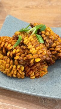 Spicy roasted corn