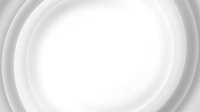 Animated white color simple and classy circular shapes with blank space loop able background for logo reveal business purpose