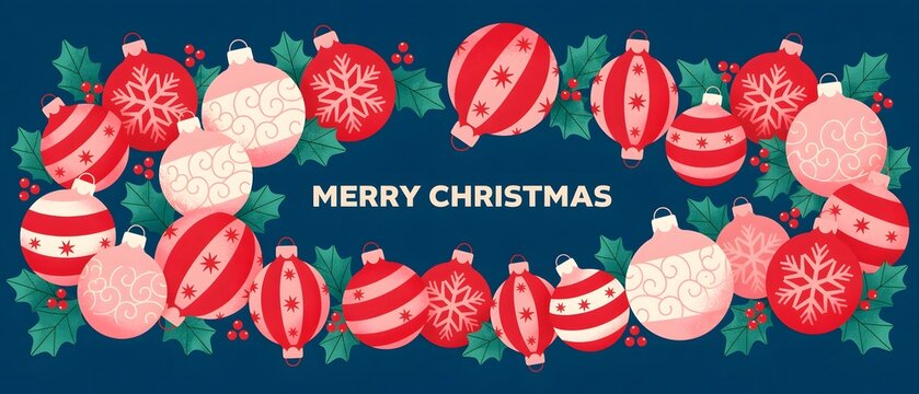 Festive winter holiday or Christmas graphic illustration beautifully designed
