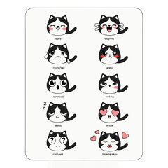 Obraz premium cat chibi style