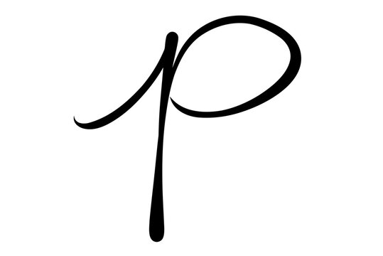 Buchstaben handgeschrieben in Schreibschrift.