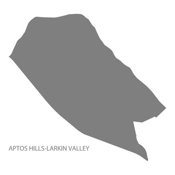 Aptos Hills-Larkin Valley City Map, California, USA