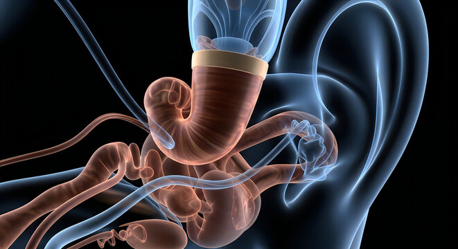 Detailed anatomical visualization of the human inner ear and auditory system