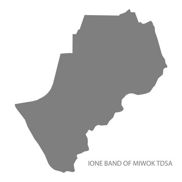 Ione Band Of Miwok Tdsa Map, California, USA