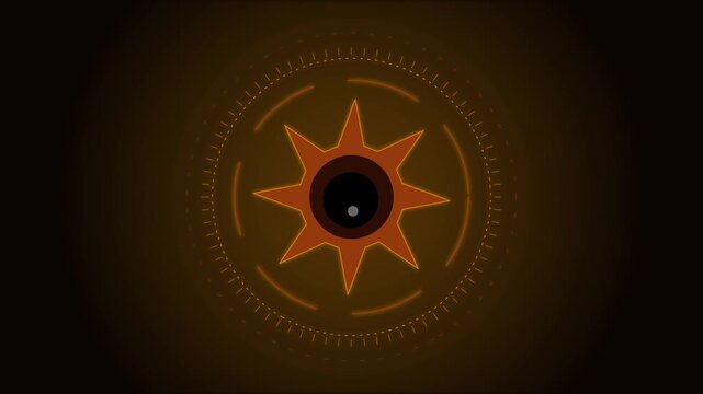 Animated Glowing Star Graphic Background Loop