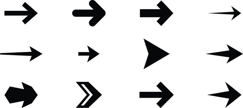 Arrow Icon Sheet Design (Vector)