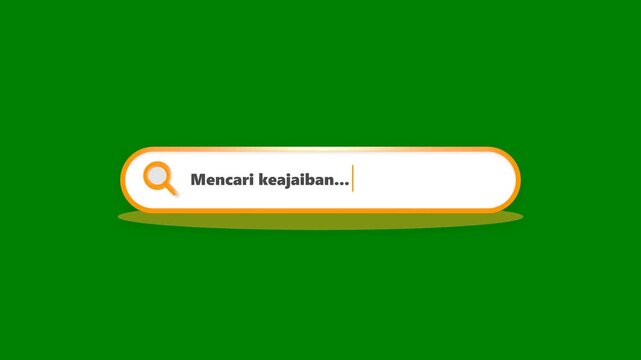 A clean search bar UI element with a text query on a grey background for web or app design