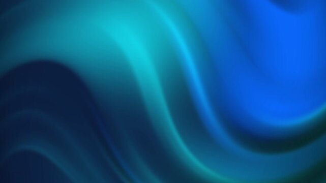 Abstract Blue Green Gradient Wave Background.