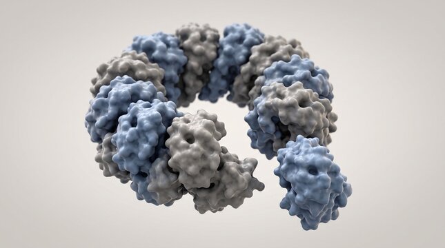 Protein complex assembly at a ring interface