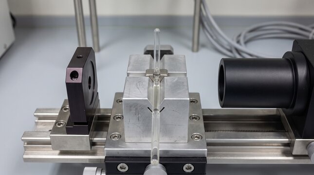 Protein sample in a small-angle scattering holder
