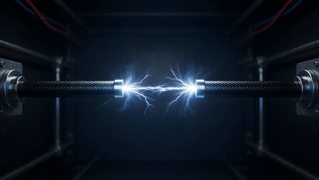 High Voltage Test with Spark Discharge in Laboratory Setup, Electrical Engineering Concept
