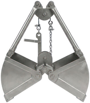 Heavy industrial clamshell excavator bucket grabber