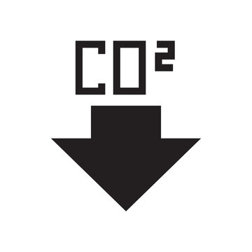 Carbon dioxide reduction down arrow