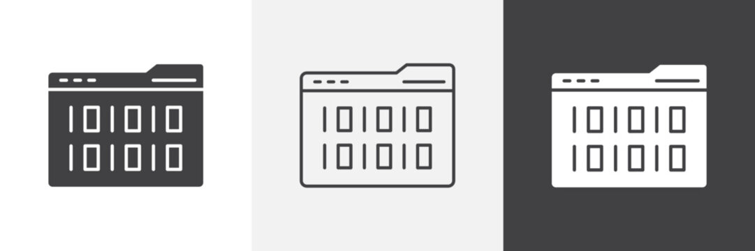 Binary code icon