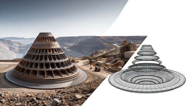 UFO-like Structure in Desert Construction Site