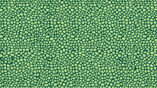 Seamless pattern with green pebble stones