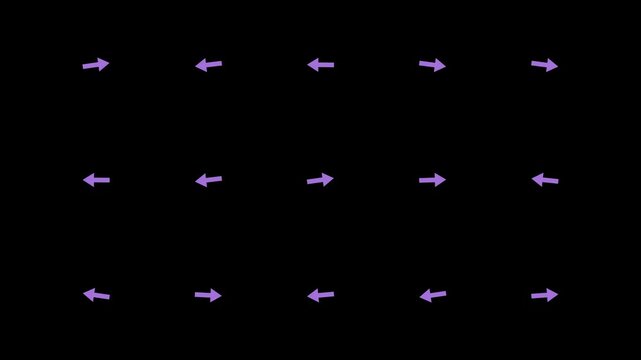 Sequential Arrow Movements Demonstrating Directional Flow in a Visual Pattern.