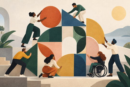 Belonging at work represented by diverse forms finding